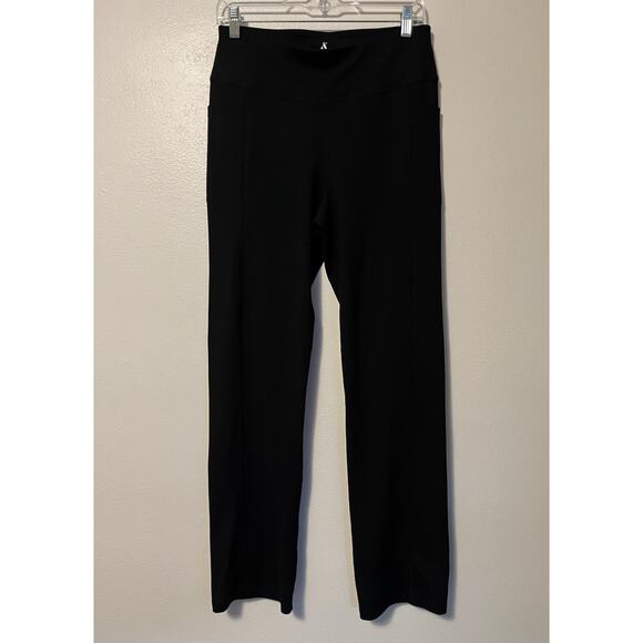 Skechers Go Walk Pant Straight Leg Women’s Size Large Back Pocket Stretch Black - Picture 1 of 9